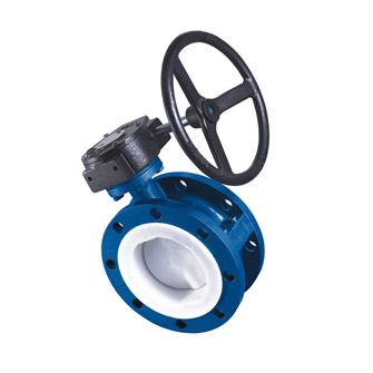 Fluorine lining flange butterfly valve D341F4 D71F4